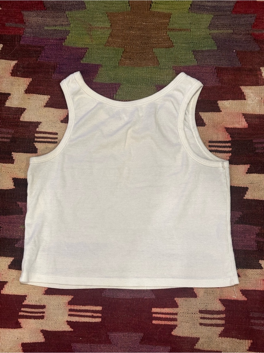 Grayson Threads White Tank Top with Yellow 'Magical' & Blue Mushroom Graphic - Picture 2 of 3